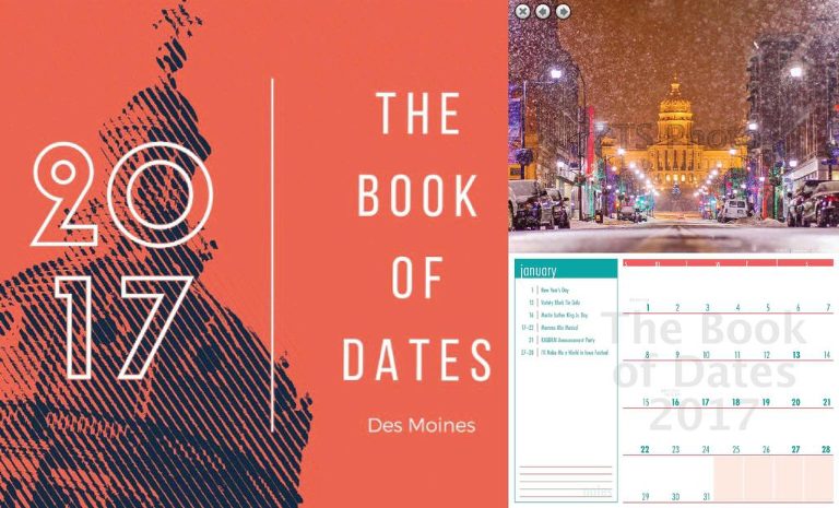 des moines book of dates calendar